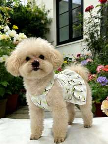 1 chiếc váy không tay nhẹ cho chó/mèo, thích hợp cho chó Poodle nhỏ, Bichon Frise, v.v. vào mùa hè. - Nhiều màu - Xem 8