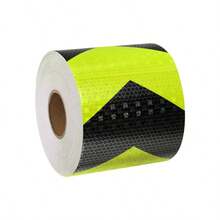 5cm*3 Meters Reflective Safety Warning Tape, High Visibility PVC Plastic Warning Strip Suitable For Automotive - Multicolor - View 13