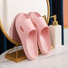Non-Slip Hotel Bathroom Slippers, Soft Bottom Home Guest Slippers, Quiet Beauty Salon & Inn Shoes For Men & Women, - Grey - View 5