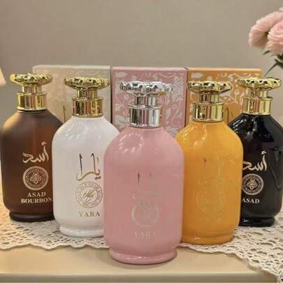  Lattafa Perfumes 5-Piece Gift Set - Yara & Asad Collection For Men & Women - Long Lasting Arabian Fragrance Bundle - 30ml X 5 Bottles Luxury Discovery Set