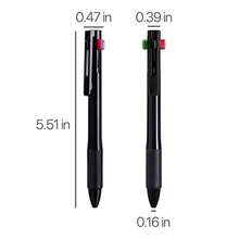 4-In-1 Multicolor Pen 1.0mm - 4-Color Retractable Ballpoint Pens Nurse Pens For Office School Supplies Students Gift 5 Pack Black - C15ps黑色4合1多色 - 查看 3