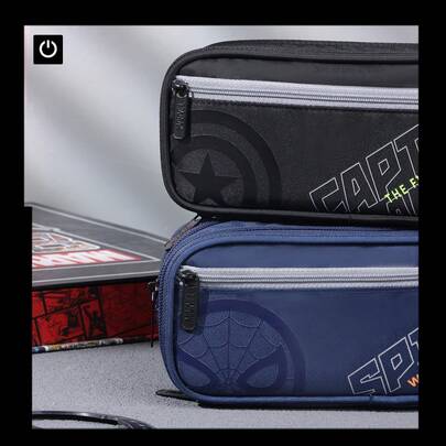  Disney Marvel Large Capacity Pencil Case Multifunctional Handheld Stationery Bag