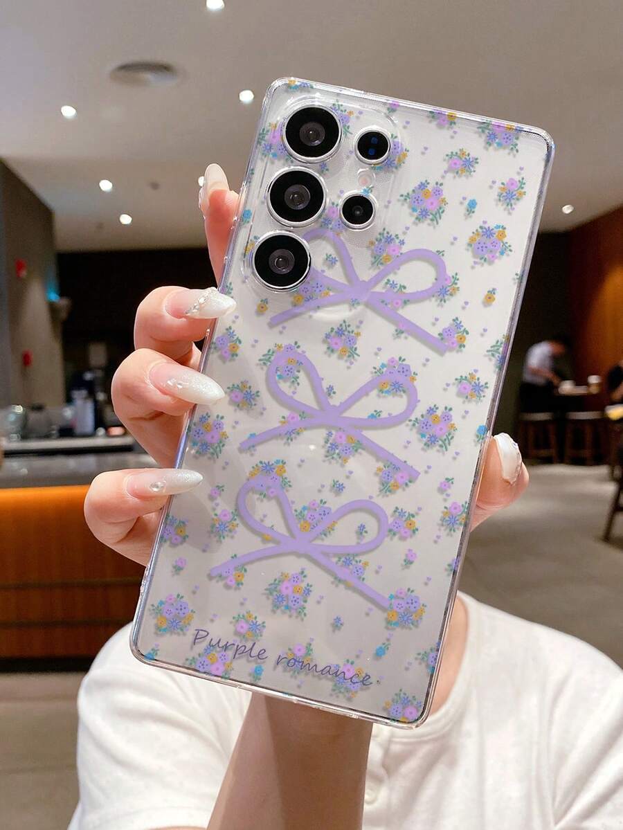 1个碎花蝴蝶结图案安卓手机壳，摄像头开孔精准，兼容三星Galaxy S25 Ultra/Galaxy S24 Ultra/S24/S23 Ultra/A56 5G/A55 5G/A52s 5G/A26 5G、Nothing Phone (2)/Phone (1)/Phone (2a) Plus、8a 5G/Pixel 8 Pro、Zero 30/Smart 8 Pro/Note 40 Pro 5G、Poco M7 Pro 5G/Poco F7 Ultra/K80。 - 無色 - 查看 1