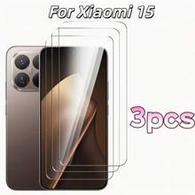 3pcs/Pack, Screen Protector, Compatible With Xiaomi 13/13T/13T Pro/14/14T/14T Pro/15/15T/15T Pro/17/17 Pro/17 Promax/17 Ultra, High Definition Transparent Screen Protector, Anti-Scratch Anti-Drop Fashionable Tempered Glass Screen Protector, Tempered Glass Screen Protector, Tough 9H+, Compatible Screen Protector, Anti-Shatter Durable, Easy To Install, Bubble-Free, Essential For Screen Protection, Suitable For Daily, Office, Home And Other Occasions, Waterproof, Shockproof, Anti-Drop, Anti-Scratch, Full Coverage - Clear - View 8