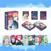 1pc 55pcs Set Of Korean Cartoon "Honey Trouble" Cards - Exquisite Pattern Design, Ideal Birthday Or Christmas Gift For Anime Fans, Cute Design, Durable Material, Glossy Surface, Suitable For Anime Fans Collection And Decoration - Multicolor - View 1