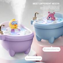 Essential Oil Diffuser With Cartoon House Design, Colorful Ambient Night Lights, USB Powered, Charming Air Humidifier For Home, Gifts For Children OKQJ - Snowhouse Pink - View 7