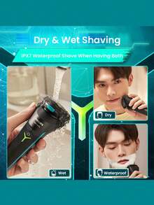 Philips Electric Shaver 1000 Series S1115, 3 Flexible Floating Heads, Contours To Face Curves, Effective Shaving, Self-Sharpening Blades, IPX7 Waterproof - Multicolor - View 7