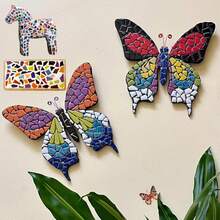 180g/6.35oz Mixed Color Asymmetric DIY Ceramic Mosaic Tiles Shattered Ceramic Pieces Craft Material Collage Tile Decoration Loose Material - A - View 4