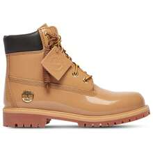Timberland Premium 6" Waterproof Patent Leather Boots Toddler Tan/Black TB0A6BE6A3K - màu nâu - Xem 1