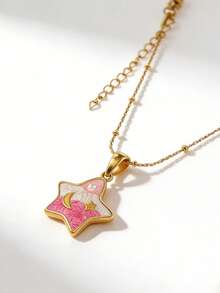 Star Pendant Necklace, Minimalist Versatile Choker Necklace, Elegant Clavicle Chain - Multicolor - View 9