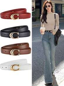 Women's New Fashion Versatile High-Quality Belt, Suitable For Casual Jeans In Summer - Multicolor - View 4