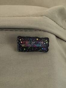1PC "Stars Can't Shine Without Darkness Enamel Pins Brooches Self-Care Badges Metal Brooches Fashion Lapel Badge Backpack Clothes Jewelry Bag Pins Graduation Gift - Multicolor - View 4