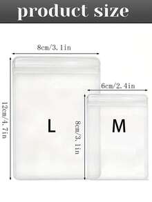 100-Piece Set Of High-Quality Reusable Self-Sealing Bags: Transparent PVC Jewelry Storage Pouches. These Resealable, Anti-Oxidation Bags Are Ideal For Organizing And Preserving Souvenirs, Collectibles, And Various Types Of Jewelry-Including Earrings, Rings, And Necklaces. An Essential Accessory For Jewelry Storage And Maintenance, They Also Serve As The Perfect Containers For Organizing Your Jewelry While Traveling. - Multicolor - View 4