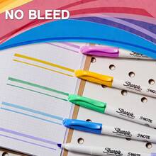 Bút dạ và bút highlight Sharpie S-Note, bút vẽ đa năng với tông màu nhẹ nhàng, đầu vát, lý tưởng cho việc vẽ và ghi chú - Bộ 4/12/20 chiếc - Nhiều màu - Xem 5