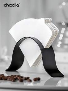 choxila 1 cái giá đựng giấy lọc cà phê, hộp đựng giấy lọc cà phê, giá đựng giấy lọc cà phê bằng thép không gỉ hình vòm, giá tổ chức lưu trữ giấy lọc cho quán cà phê, phù hợp cho giấy lọc cà phê V01/02 - Giá đỡ giấy lọc hình vòm - Xem 1