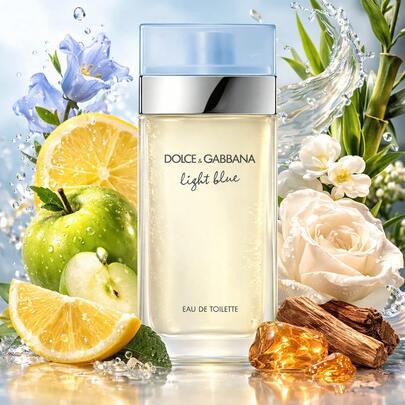  Dolce & Gabbana Light Blue Eau De Toilette 25ml Elegant Feminine Fragrance – Citrus, Jasmine, Musk & Amber