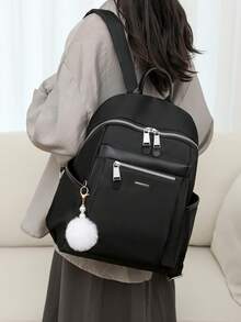 Mochila de mujer de gran capacidad con estilo retro de moda, adecuada para ir al trabajo, viajar, hacer compras, como regalo - Multicolor - Ver 7