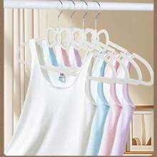 10pcs Pink Butterfly Shaped Plastic Hangers, Creative Student Dorm Clothes Drying Rack, Cute Non-Slip Clothing Hanger - Multicolor - View 3