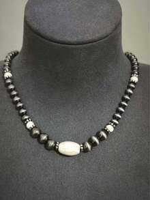 Vintage Turquoise Necklace, Antique Silver Tone Jewelry For Women - Multicolor - View 18