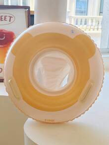 1 phao bơi bằng chất liệu PVC mới có tay cầm an toàn, 1 phao bơi hình gấu bông bơm hơi. - Nhiều màu - Xem 5