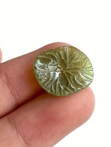 5/10/15pcs Vintage 17MM Acetic Acid Lotus Leaf Flower Torus Spacer Beads For Hair Jewelry Crafting And Resin Additions - Green - View 3