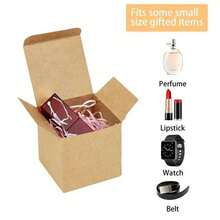 30pcs, Kraft Gift Boxes For Jewelry, Candy, And Small Treats - Decorate With Ribbons - Perfect For Weddings And Small Businesses - Brown - View 2
