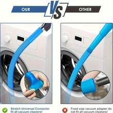 1pc Flexible Dryer Vent Cleaner Hose, Universal Vacuum Attachment For Lint Removal, Deep Reach Laundry Vent Cleaning Tool, Fire Prevention Essential, 1-Pack - Upgraded Version - View 10