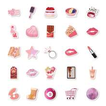 50 pièces/paquet Autocollants roses, autocollants d'ours en peluche, autocollants ludiques, cadeaux roses, autocollants mignons, autocollants kawaii, autocollants de nœuds roses, autocollants en vinyle imperméables, décalcomanies et autocollants en vinyle pour bouteilles d'eau, ordinateurs, ordinateurs portables, téléphones, bagages, cahiers, réfrigérateurs, fournitures de fête en tant que cadeaux, cadeaux pour les filles - Rose bonbon - Voir 3