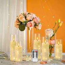 24/48 3-Size Ivory Colored Acrylic Light String Electronic Candles, Special Light String Technology To Light Up A Warm Atmosphere, 3-Size Brightness Adjustable, Suitable For Family Gatherings, Party Activities, Home Decoration, Emergency Lighting, Etc - 24 cái - Xem 5