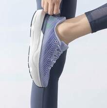 Under Armour Giày thể thao nữ cổ thấp, thời trang, có đệm lót, dành cho tập luyện và chạy bộ. - xám tím - Xem 7