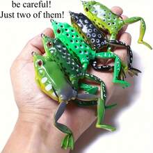 5-Pack Frog Fishing Lures, Weedless Soft Topwater Baits For Bass, Trout, Pike & Snakehead Fishing - 5pcs Frog Lure Set - View 9