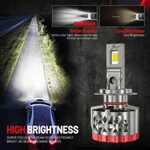 HYNBYZJ 2pcs H7 LED Headlight Bulbs H4 H9 H11 H1 H3 9005 HB3 9006 HB4 9012 H13 9008 9007 HB5 CANBUS 6000K Turbo Auto Headlamp Car Lights 12V - A - View 6
