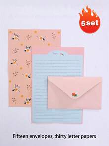 Bộ 6 phong bì và 12 tờ giấy viết có lót trang nhã, thích hợp cho văn phòng, nhà cửa và trường học. Phong bì họa tiết hoa và động vật dễ thương, khổ A5. Giấy lót trang nhã, phù hợp để viết thư, thiệp mời, thơ, đồ dùng văn phòng và học tập. Có nhiều kiểu dáng để lựa chọn. - Nhiều màu - Xem 27