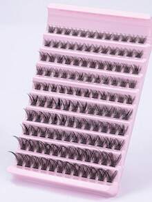 120pcs Natural Individual Eyelashes, DIY Eyelash Extension, Lightweight Soft Cluster Lashes For Daily Wear, Natural Looking Lash - C - View 7
