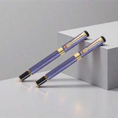 Wysokiej jakości, płynnie piszący długopis żelowy / wielokrotnego użytku / płynnie piszący 0,5 mm / odpowiedni do przygotowania do egzaminów, nauki i użytku biurowego / luksusowy metalowy długopis kulkowy / wykwintny długopis na prezent