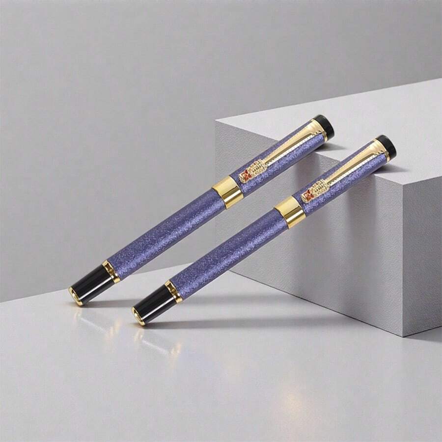 高品质顺滑书写凝胶笔 / 可重复使用 / 0.5mm笔尖，书写流畅 / 适合学生备考、学习和办公使用 / 高档金属圆珠笔 / 精美礼品笔