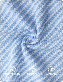 Women's Spring Striped Strapless Crop Tube Tops 2026 Summer Knit Bandeau Going Out Shirts Y2K Beach Vacation Outfits - Màu xanh nhạt - Xem 6