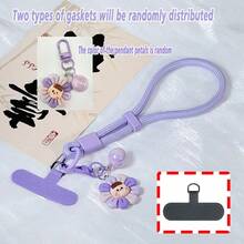 1pc Minimalist Adjustable Short Strap Buckle Lanyard, Phone Lanyard, Water Bottle Holder, Key Chain, Wrist Strap With Pad - Multicolor - View 25