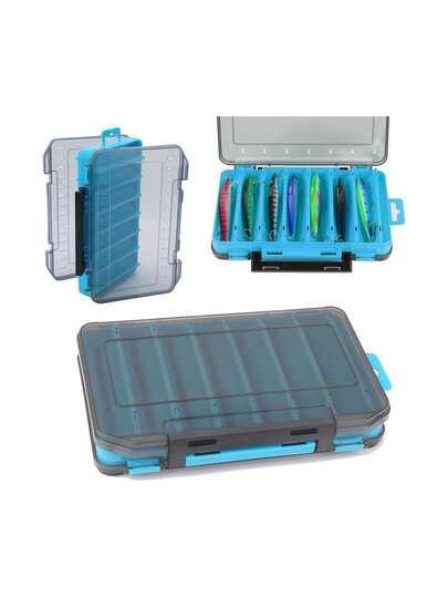 Estuche Caja Para Aparejos Señuelos Anzuelos Pesca Portátil, Almacenamiento de Aparejos de Pesca de doble cara transparente, Almacenamiento de Aparejos de Alta Calidad,43461394
