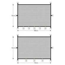 Nuevas vallas retráctiles portátiles de barrera para mascotas, puerta de  plegable de malla para mascotas con ganchos, puerta de aislamiento antiescape para perros, escaleras NBWG - 180-72 cm - Ver 7