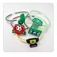5 Peças Contas de Futebol Criativas DIY Pulseira, Presentes Periféricos da Copa do Mundo de Futebol, Acessórios de Estilo Europeu e Americano - Multicolorido - Visão 12