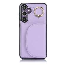 PU 人造皮革手機殼，相容 Galaxy A17 A56 A36 A26 A16 A55 A35 A15 A54 A14 A73 A53 A13 A72 A52 A71 A51 4G 5G，附環形支架，RFID 防盜錢包手機殼，相容 Galaxy S26 S25 Edge S24 S23 S22 S21 FE Plus Ultra，附支架、卡槽卡夾保護殼 - 紫色 - 查看 15