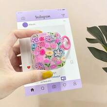 Shockproof Floral Colorful Floral Earphone Case Compatible With Apple Bluetooth Earphones 2nd/4th Gen Protective Cover For New Pro 3 Soft Shell Case Spring Easter Gift - Clear - View 1