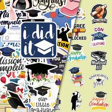 50pcs Graduation Season Graffiti Creative Cartoon Celebration Personalized Decorative DIY Stickers For Bookshelf, Bicycle, Envelopes Scrapbook Supplies Stationery Funny Stickers - 50 Photos Of Graduation Season - View 3