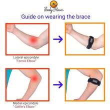 BodyMoves Tennis Elbow Brace (2pcs) Plus Hot And Cold Ice Pack Support Gear For Sports Daily Use To Reduce Joint Pain And Treat Tendonitis Bursitis, Basketball Golfers Elbow, Gym - Hồng thể thao - Xem 4