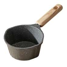 1pc Cast Aluminium Stone Milk Hot Oil Pot Sauce Pan Flat Bottom Milk Pot With Handle Nonstick Baking Pan Stockpot Butter Melting Pot Sturdy And Elegant, Cheese Pan For Oil Milk Chocolate Candy Cookware - View 12