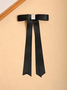 1个女士新款磁性蝴蝶结发夹，可拆卸发饰，甜美可爱风格，适合半扎发、日常休闲、购物、派对、约会等场合，夏季沙滩抓夹度假发夹 - 彩色 - 查看 11