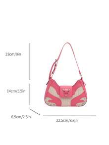 Túi xách cá nhân hóa thời trang mới, phối màu độc đáo, đính đinh tán, kiểu dáng cổ điển và đa năng, thích hợp cho nữ giới trẻ, sinh viên, người mới vào nghề và nhân viên văn phòng. Rất phù hợp cho công sở, trường đại học, đi làm, kinh doanh, đi lại, hoạt động ngoài trời, du lịch và dã ngoại. - Nhiều màu - Xem 11