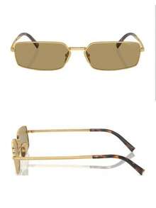 Prada Men's Large Square Frame, Black Acetate Frame, Luxurious Designer Style, Perfect For Summer Beach And Street Fashion. - Black - View 6