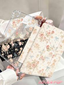 花鸟图案平板电脑保护套,兼容 iPad Air 11 英寸 M3 2025 / M2 2024、Air 第五代 2022、(A16) 11 英寸第十一代 2025,兼容三星 Galaxy Tab、Kindle Paperwhite 第十二代 2024,透明背壳,时尚图案保护套,支持自动睡眠/唤醒功能,气囊保护,适合送礼和办公使用。 - 彩色 - 查看 2